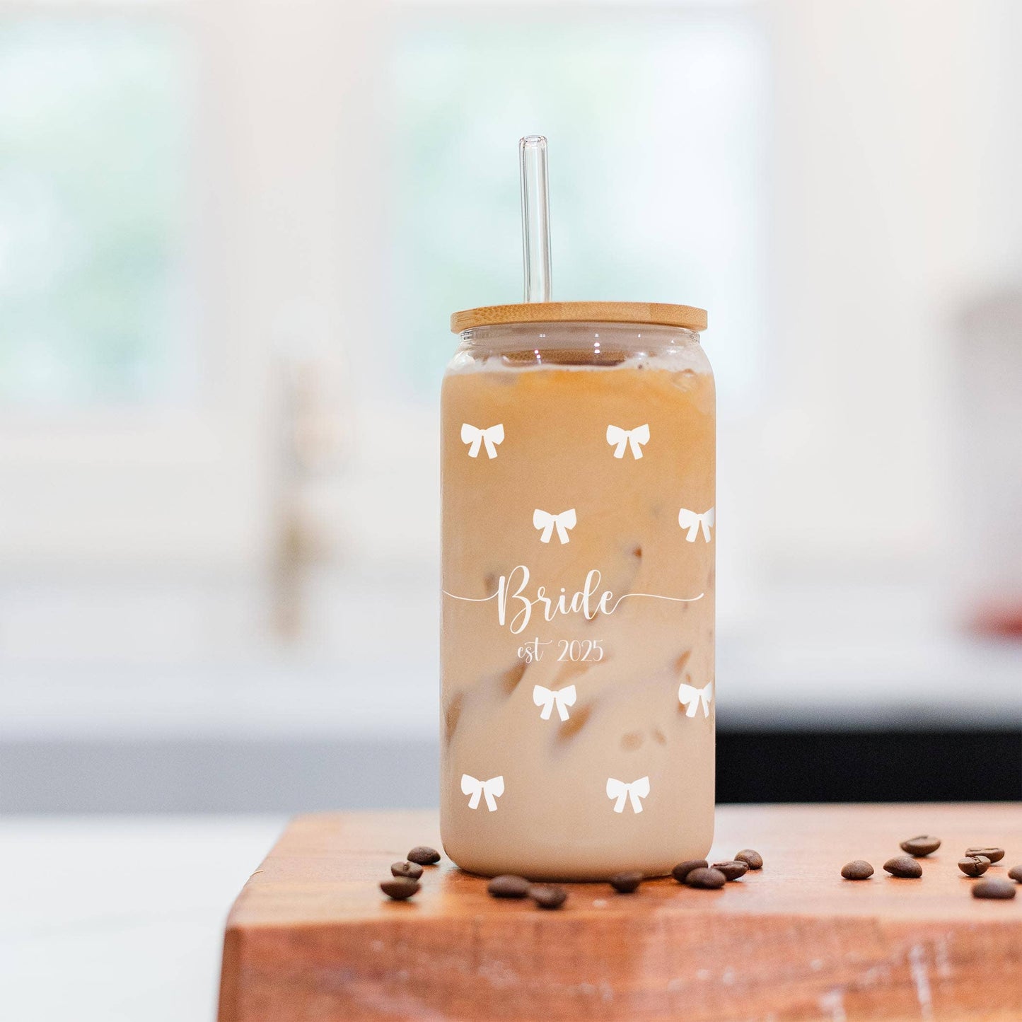 Cold Brew Glass, Bride Gift, Wedding Gifts, Coffee Glass