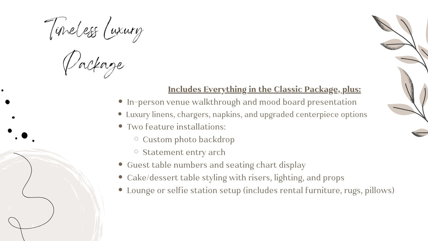 Timeless Luxury Decoration
